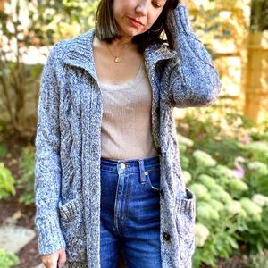 J Crew Point Sur Knit Duster Cardigan